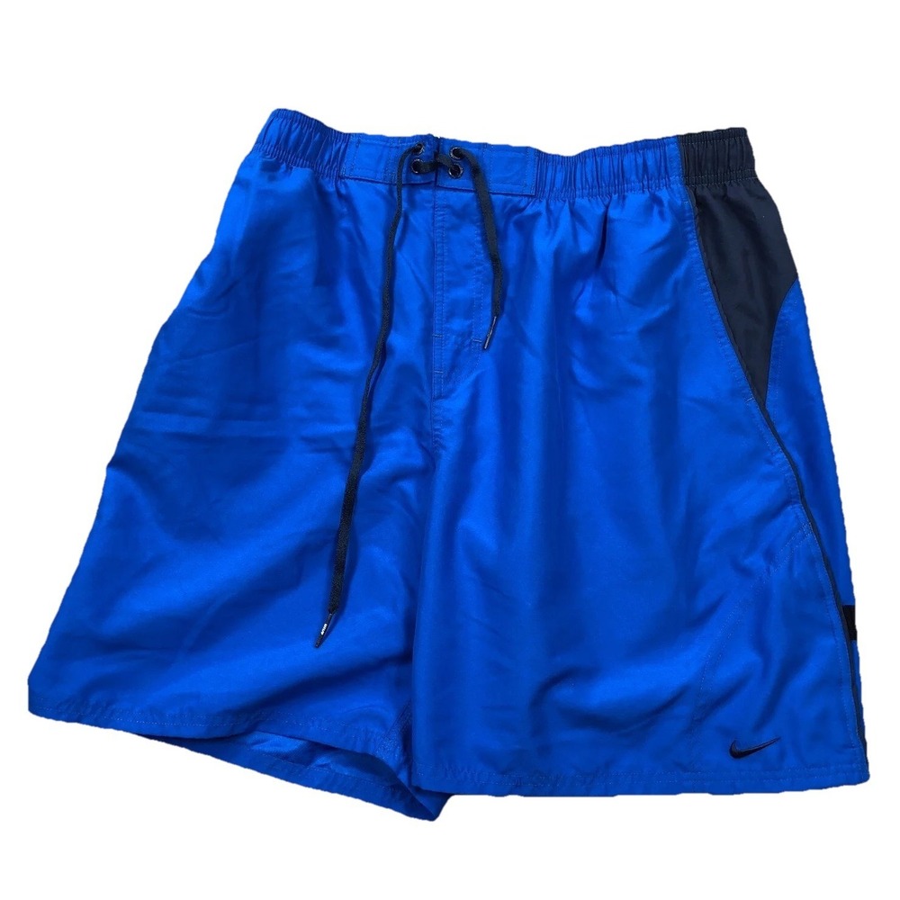 Nike Basketball Shorts Men Large Blue Gym Training Joggers Gym Shinny Dazzle